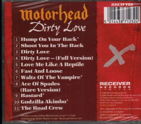 Dirty Love-Receiver-CD Album-New & Sealed