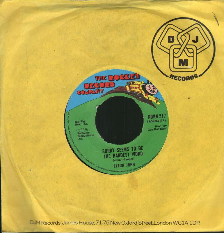 Elton John-Sorry Seems To Be The Hardest Word-7" Vinyl