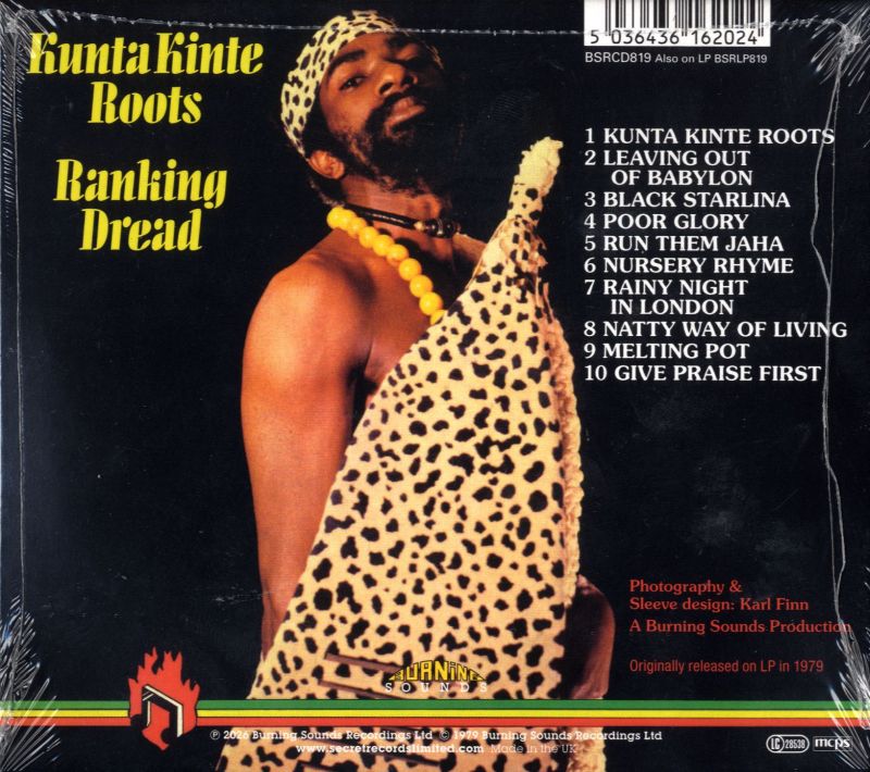 Kunta Kinte Roots-Burning Sounds-CD Album-New & Sealed - Shakedownrecords