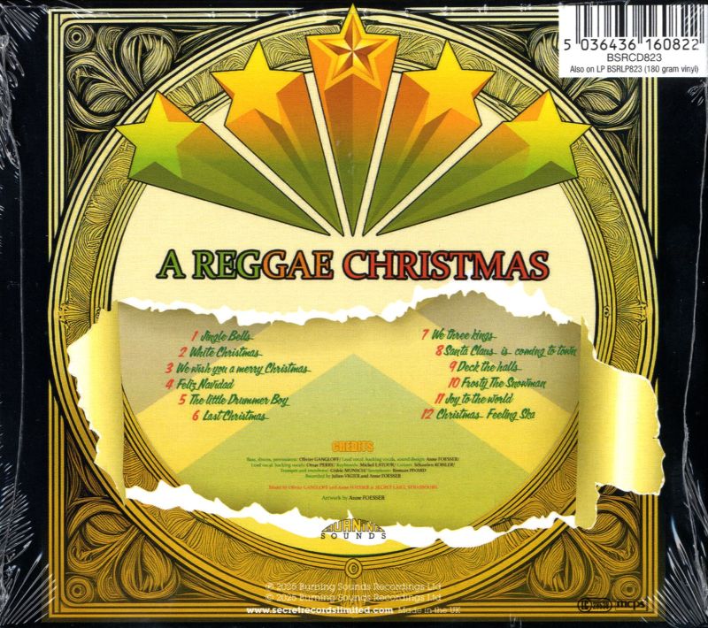 A Reggae Christmas-Burning Sounds-CD Album-New & Sealed