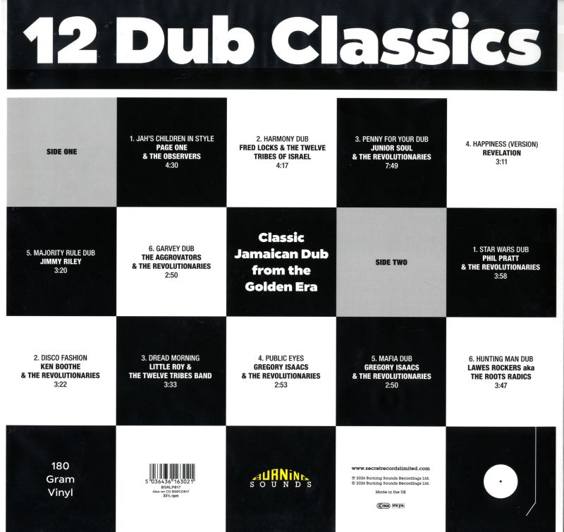 12 Dub Classics-Burning Sounds-Vinyl LP-M/M
