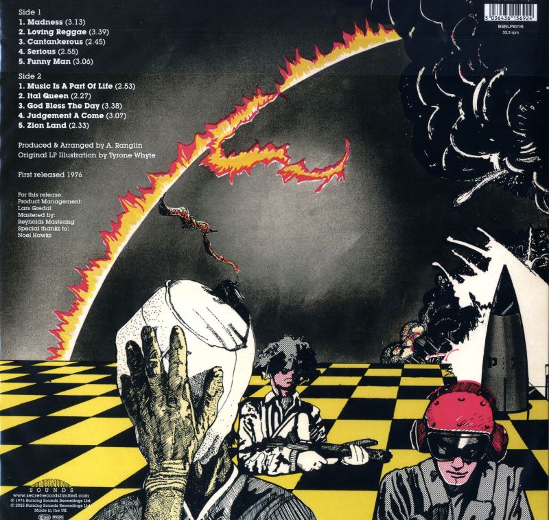 Madness-Burning Sounds-Red Vinyl LP-M/M