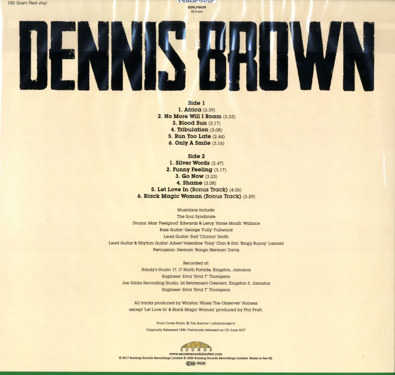 Dennis-Burning Sounds-Vinyl LP-M/M