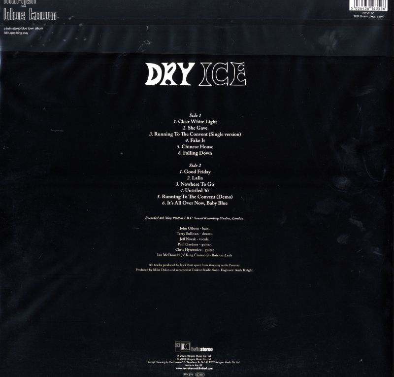 Dry Ice-Morgan Blue Town-Clear Vinyl LP-M/M - Shakedownrecords