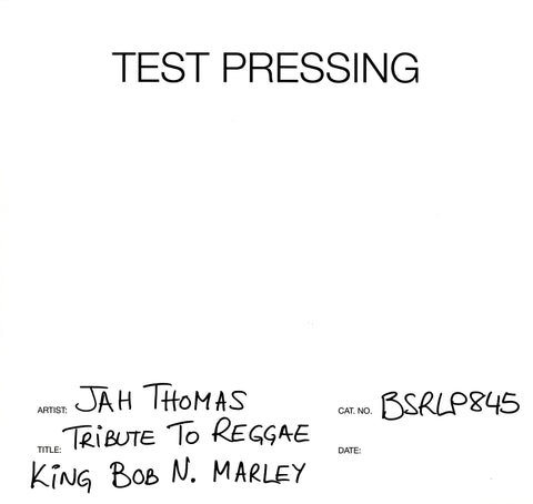 Tribute To Reggae King Bob N. Marley-Burning Sounds-Vinyl LP Test Pressing-M/M