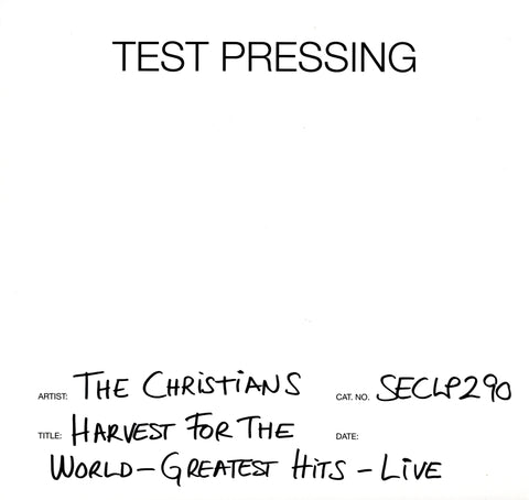 Harvest For The World - Greatest Hits - Live-Secret-Vinyl LP Test Pressing-M/M