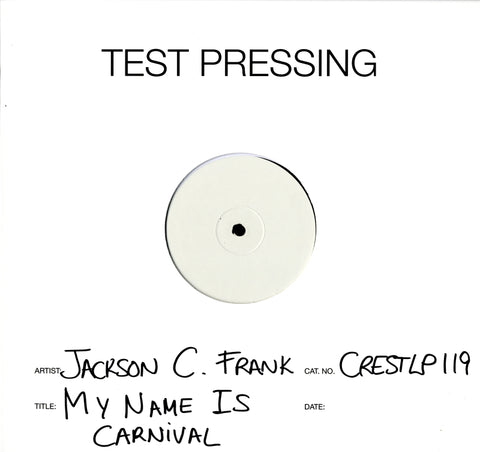 My Name Is Carnival-Mooncrest-Vinyl LP Test Pressing-M/M