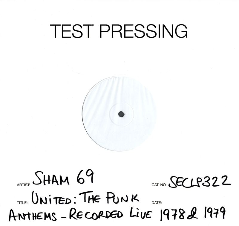 United: The Punk Anthems Recorded Live 1978 & 1979-Secret-Vinyl LP Test Pressing-M/M