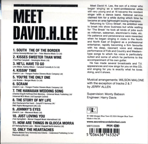Meet David. H. Lee-Morgan Blue Town-CD Album-New & Sealed