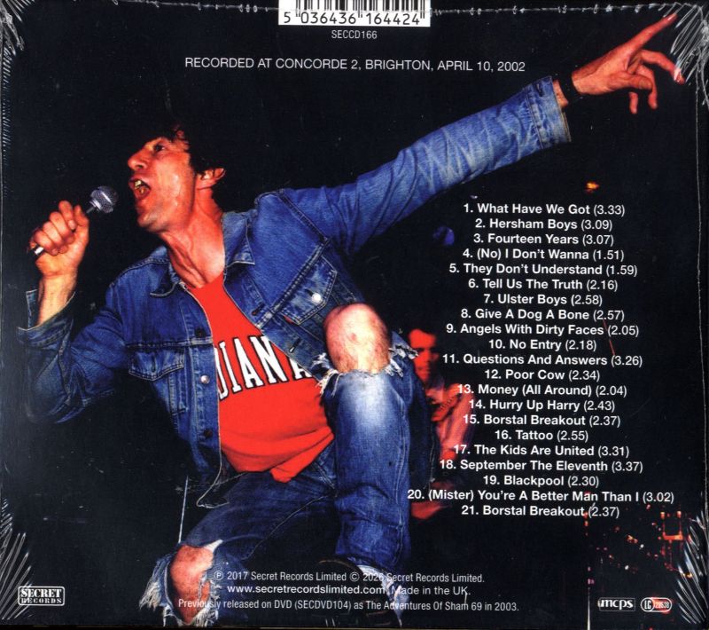 Borstal Breakout - Live In Concert-Secret-CD Album-New & Sealed - Shakedownrecords