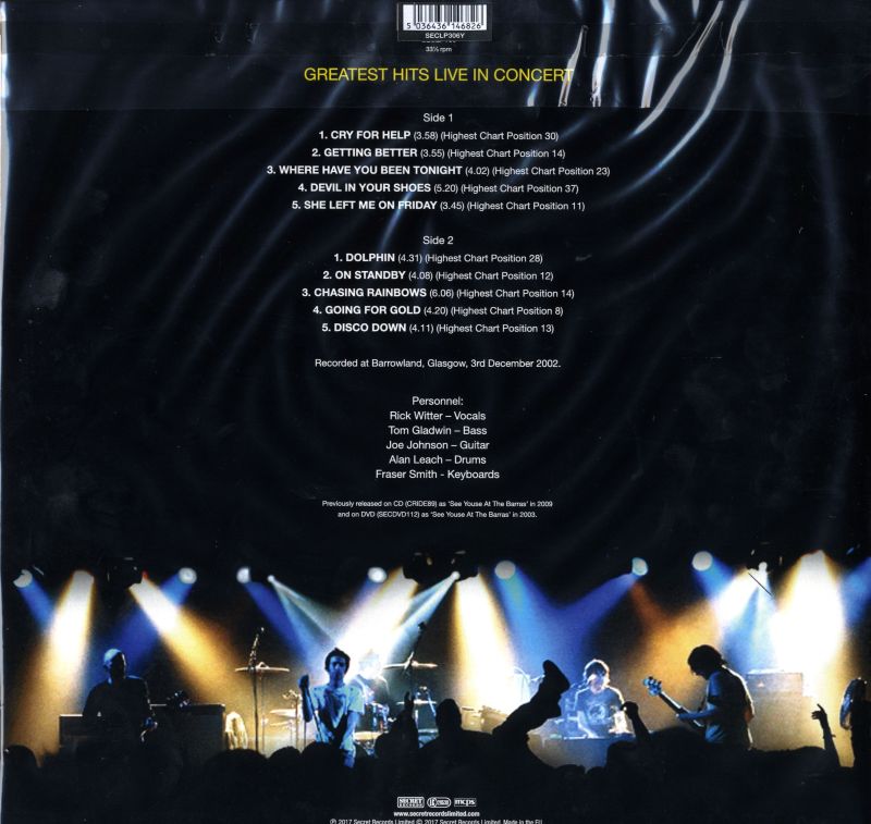 See Youse At The Barras - Greatest Hits Live In Concert-Secret-Yellow Vinyl LP-M/M