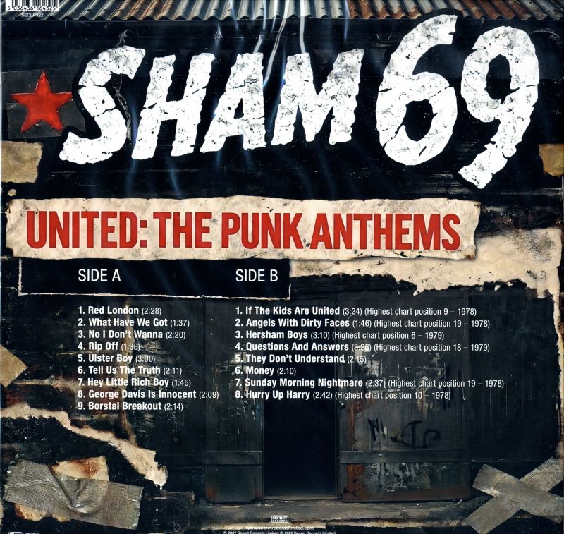 United: The Punk Anthems Recorded Live 1978 & 1979-Secret-Blue Vinyl LP-M/M