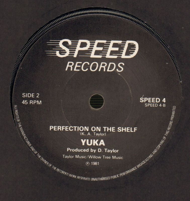 Perfection On The Shelf-Speed-7" Vinyl-M/M