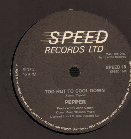 You Put A Fix On Me-Speed-7" Vinyl-M/M