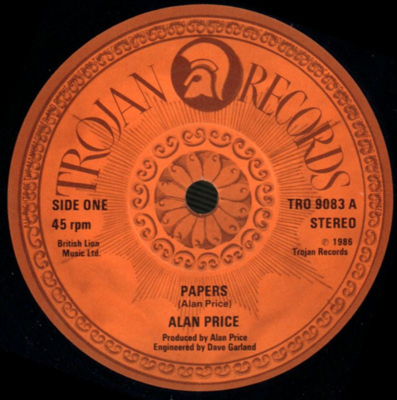 Papers -Trojan-7" Vinyl-M/M