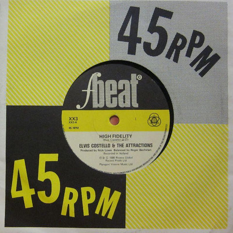 Elvis Costello-High Fidelity-F Beat Records-7" Vinyl