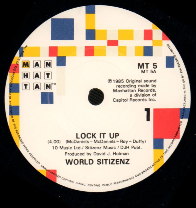 Lock It Up/Tingle-Manhattan-7" Vinyl-Ex/Ex