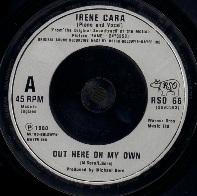Out Here On My Own-RSO-7" Vinyl-Ex/Ex