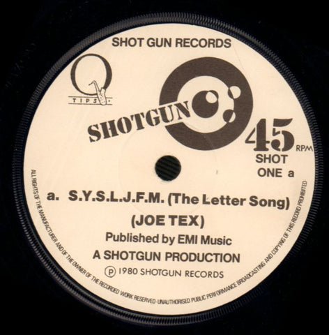S.Y.S.L.J..F.M-Shotgun-7" Vinyl P/S-VG/Ex