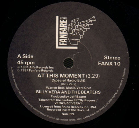 At This Moment-Fanfare-7" Vinyl P/S-Ex-/NM