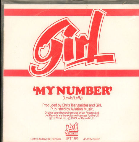 My Number-Jet-7" Vinyl-Ex/Ex
