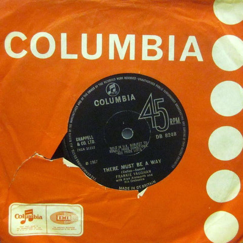 Frankie Vaughan-There Must Be A Way / You're Nobody Til Somebody Loves You-Columbia-7" Vinyl