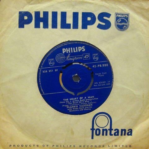 Frankie Vaughan-The Heart Of A Man / Sometime Somewhere-Philips-7" Vinyl