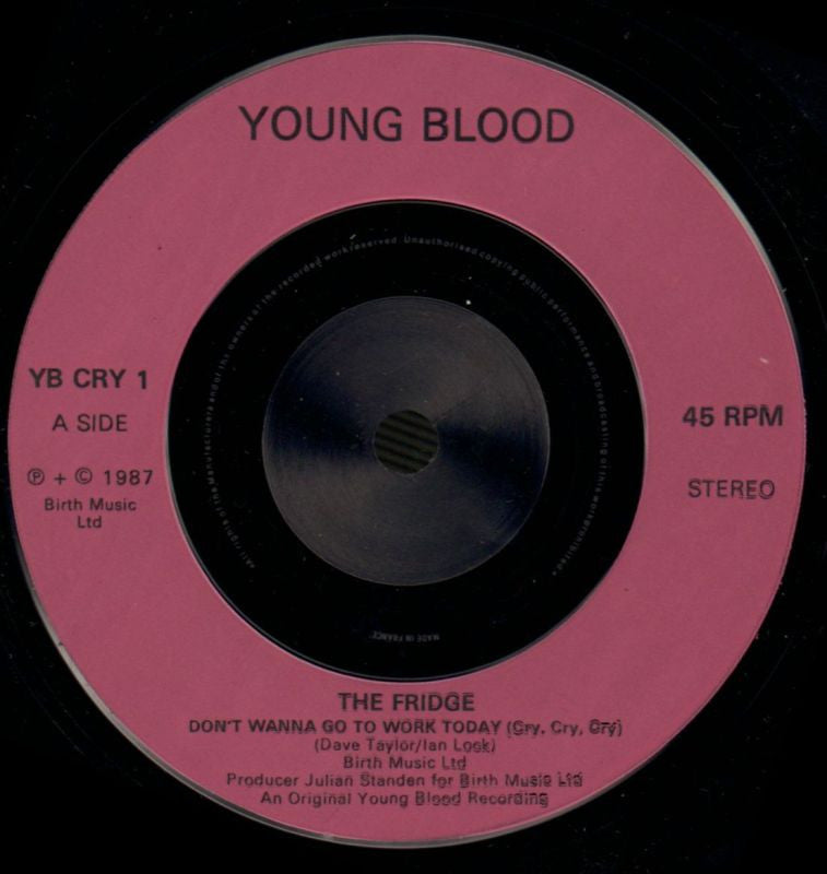 Don't Wanna Go To Work Today-Young Blood-7" Vinyl P/S-VG+/VG