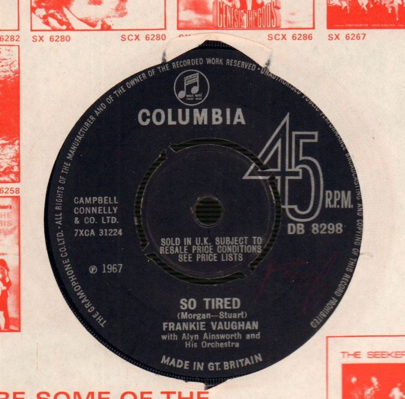 If I Didn't Care-Columbia-7" Vinyl-VG+/Ex