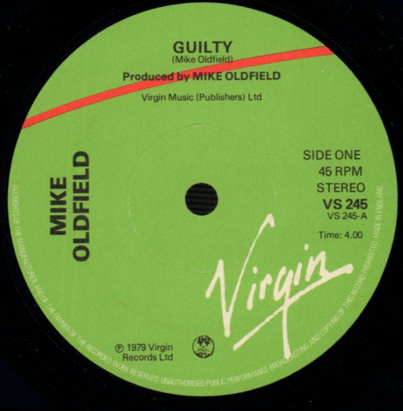 Guilty-Virgin-7" Vinyl P/S-VG/Ex