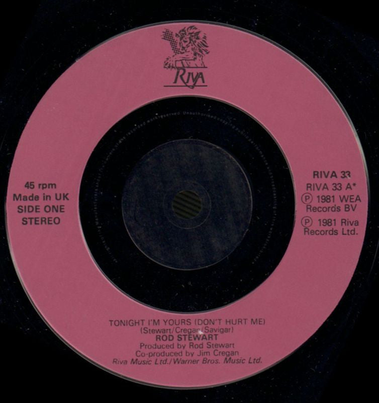 Tonight I'm Yours-Riva-7" Vinyl P/S-VG/Ex