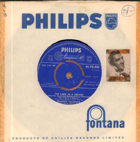 Frankie Vaughan-The Lady is Square-Philips-7" Vinyl
