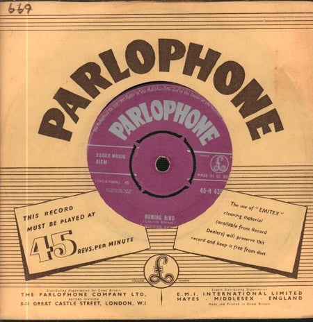 The Vipers Skiffle Group-Homing Bird-Parlophone-7" Vinyl