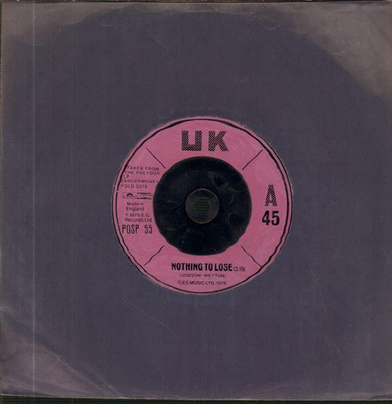 Jobson/Wetton-Nobody To Lose-Polydor-7" Vinyl