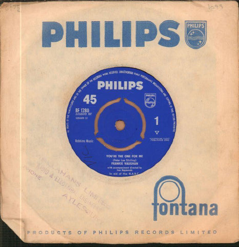 Frankie Vaughan-You're The One For Me-Philips-7" Vinyl