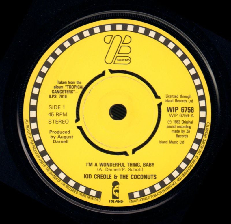 I'm A Wonderful Thing, Baby-Island-7" Vinyl P/S-VG+/VG+