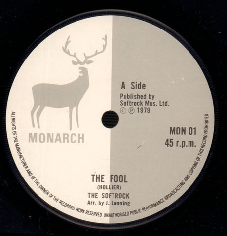 The Fool-Monarch-7" Vinyl P/S-VG+/Ex