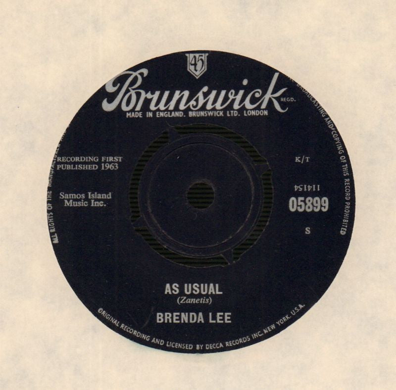 Lonely Lonely Lonely Me-Brunswick-7" Vinyl-VG/VG+