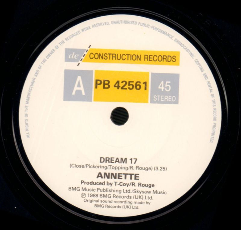 Dream 17-Deconstruction-7" Vinyl P/S-NM/NM