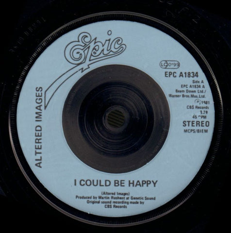 I Could Be Happy-Epic-7" Vinyl P/S-Ex-/NM