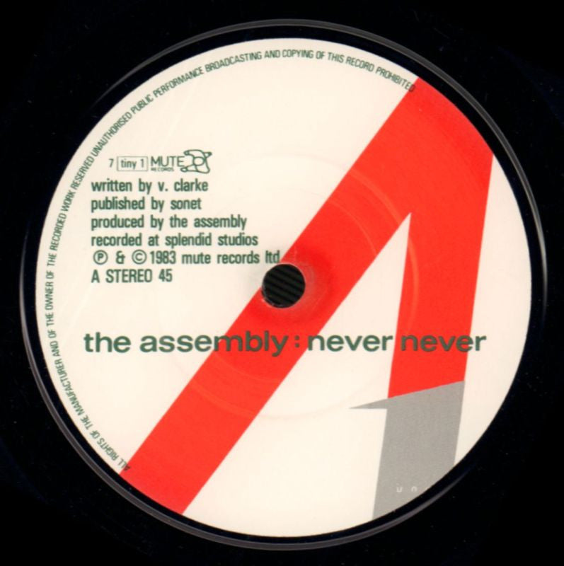 Never Never-Mute-7" Vinyl P/S-VG+/Ex