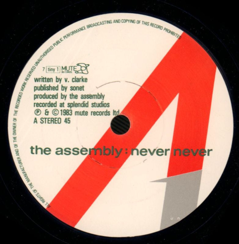 Never Never-Mute-7" Vinyl P/S-VG+/VG