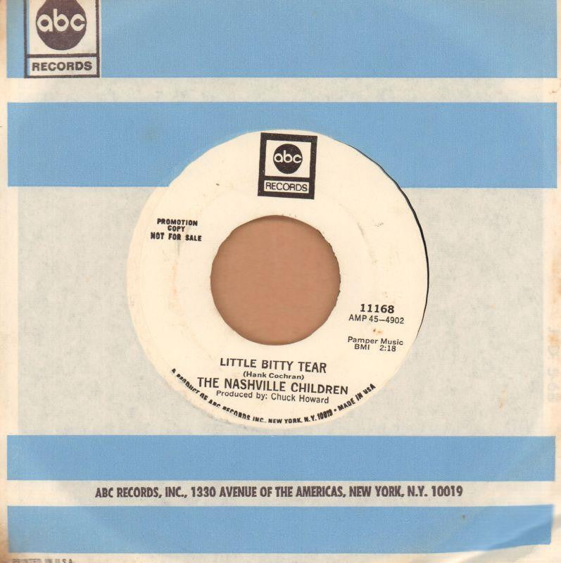 The Nashville Children-Little Bitty Tear-abc-7" Vinyl