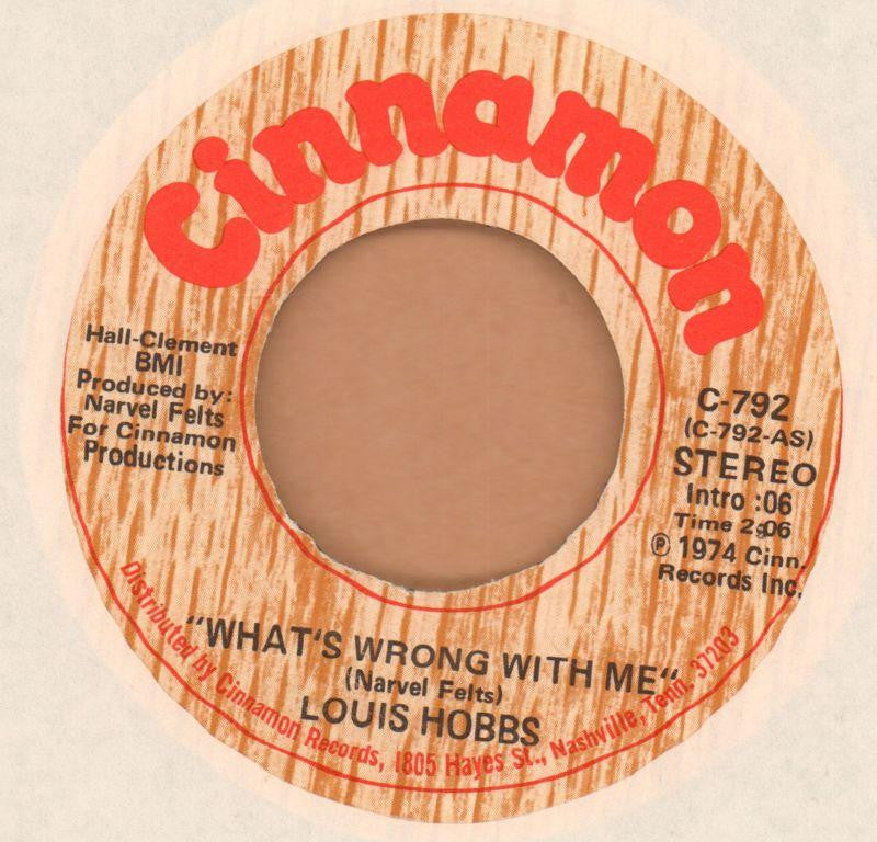 Louis Hobbs-What's Wrong With Me-Cinnamon-7" Vinyl