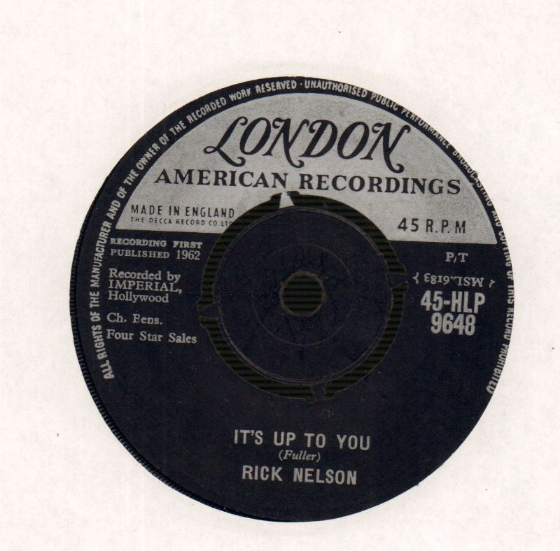 I Need You-London-7" Vinyl-Ex/Ex