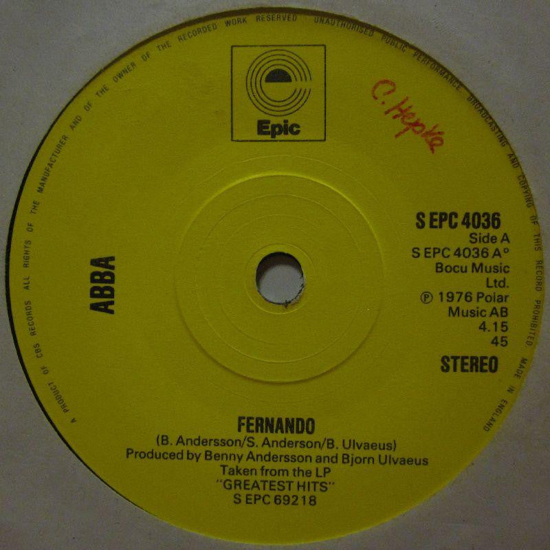 Abba-Fernando-Epic-7" Vinyl