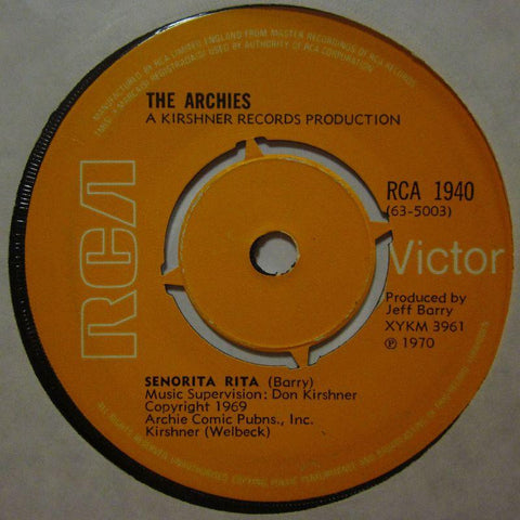 The Archies-Senorita Rita-RCA-7" Vinyl