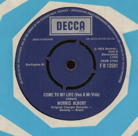 Come To My Life-Decca-7" Vinyl-VG/Ex