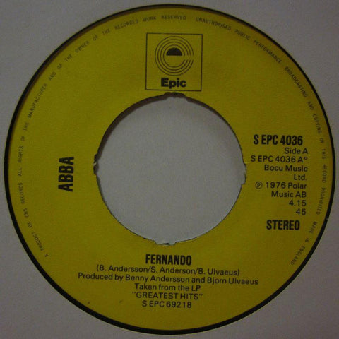 Abba-Fernando-Epic-7" Vinyl