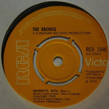 The Archies-Senorita Rita-RCA-7" Vinyl